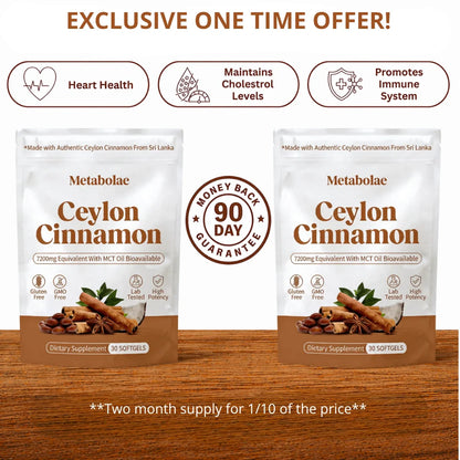 2 Month Ceylon Cinnamon Supply
