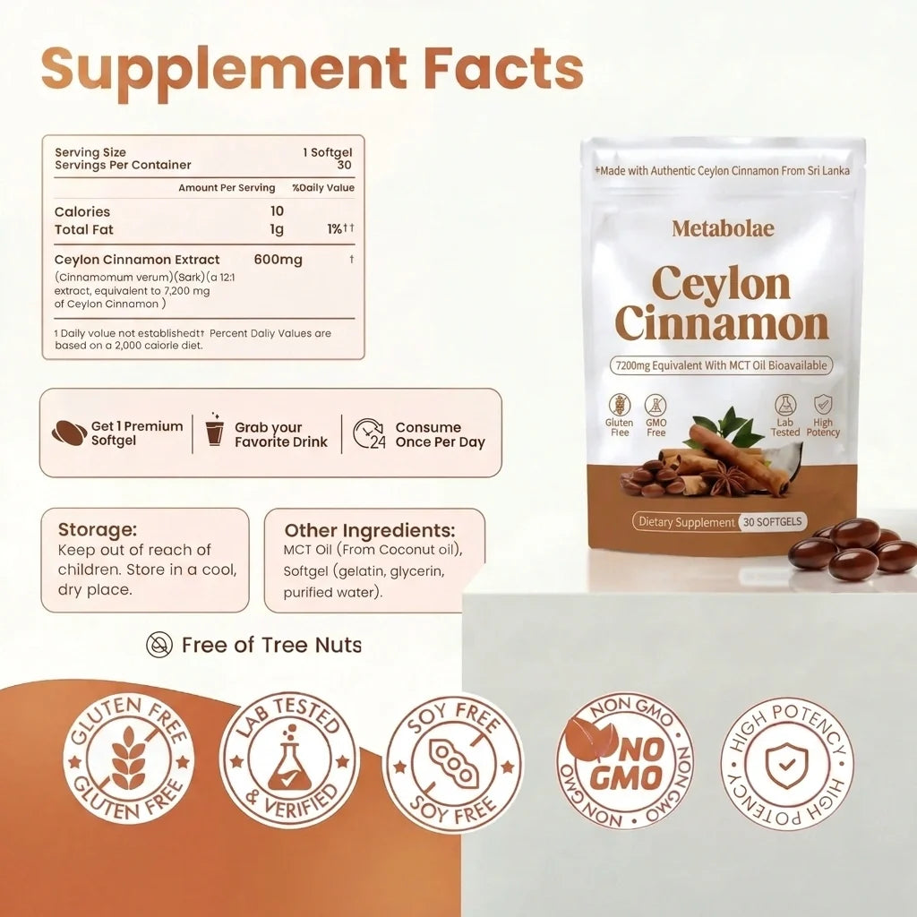2 Month Ceylon Cinnamon Supply