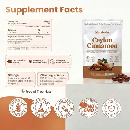 2 Month Ceylon Cinnamon Supply